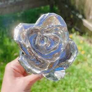 Platinum Dipped Real Rose